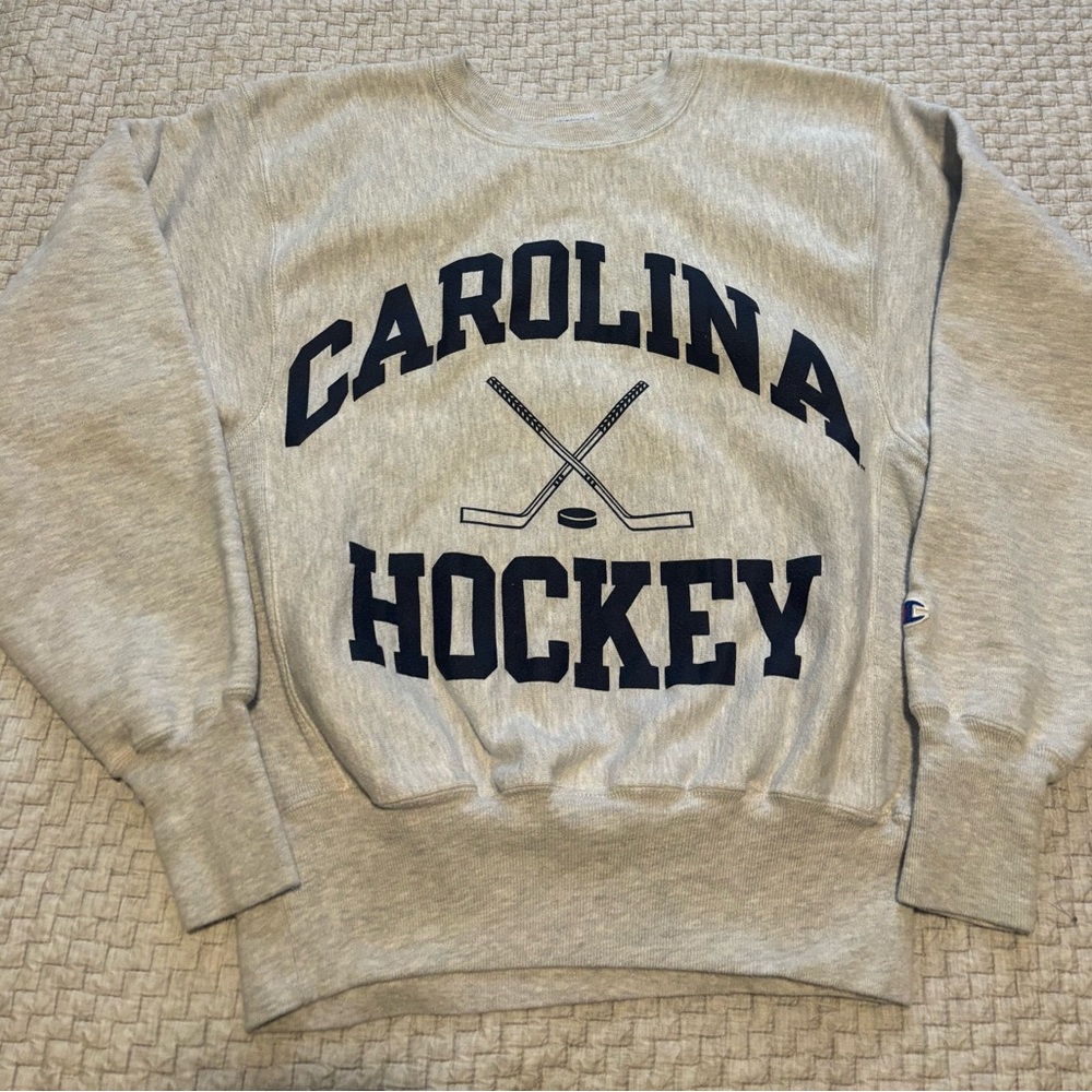 Champion Reverse Weave Carolina Hockey Crewneck Size Small